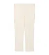 Stefano Ricci Wool Straight Tailored Trousers In White