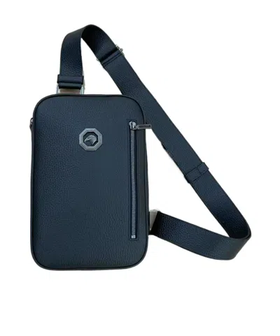 Stefano Ricci Zippered Shoulder Bag In Blue