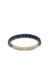 Stéfère 18k White Gold Classic Stack Sapphire Ring In Metallic