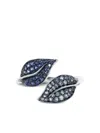 Stéfère 18k White Gold Garden Diamond And Sapphire Ring In Silver