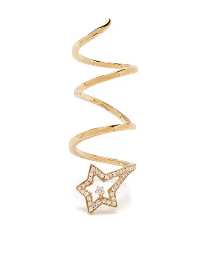 Stéfère 18kt Yellow Gold Diamond Star Ring