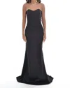 Steffany Milano Elegance Corset Gown In Noir In Black