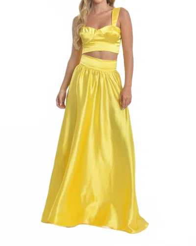 Steffany Milano Sunshine Maxi Dress In Yellow