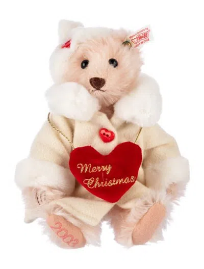 Pre-owned Steiff 2003 Limited Edition 'little Santa' Teddy Bear Plush W/ Tags In Pink