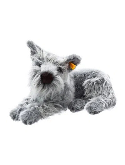 Pre-owned Steiff American Kennel Club Schnauzer Plush In Grey