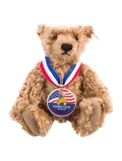 Pre-owned Steiff Club Usa 5th Anniversary Commemorative Limited Edition Sammi Plush Bear W/ Tags In Brown