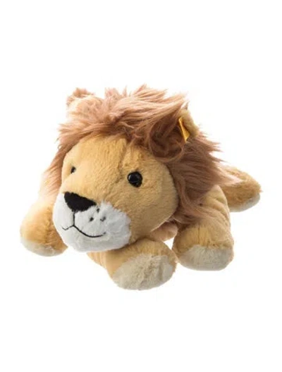 Pre-owned Steiff Floppy Liam Lion Plush In Neutral