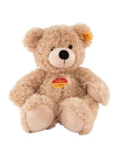 Pre-owned Steiff Fynn Teddy Bear In Suitcase Plush Set In Neutrals
