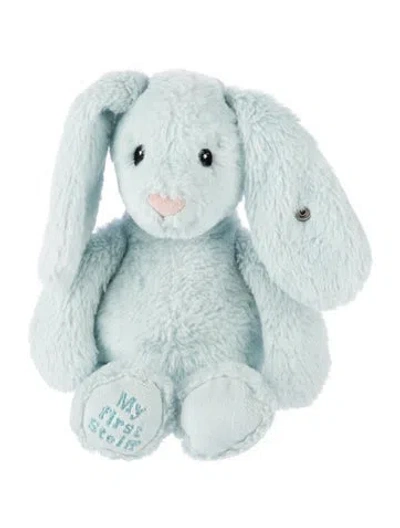 Pre-owned Steiff Hoppie Rabbit Plush Figure In Blue