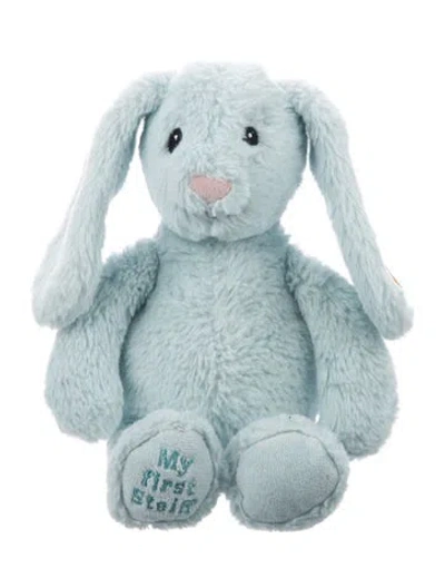 Pre-owned Steiff My First  Bunny Plush Toy In Blue