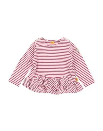 Steiff Newborn Girl Baby Dress Fuchsia Size 3 Cotton, Elastane In Pink