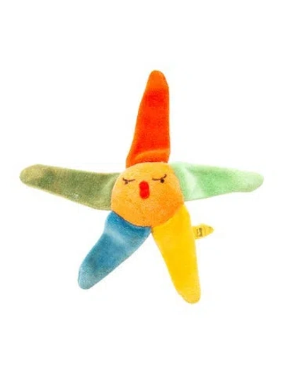 Pre-owned Steiff Sun Rattle Plush In Orange/yellow