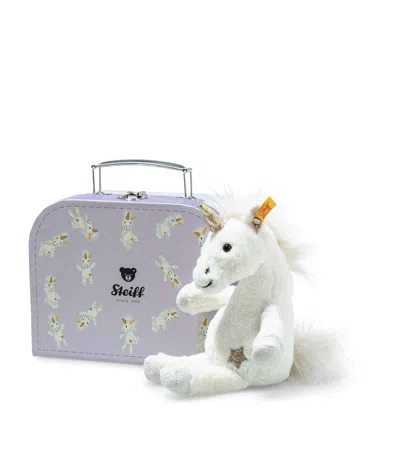 Steiff Unica Dangling Unicorn In Suitcase