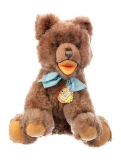 Pre-owned Steiff Vintage Dralon Cosy Orsi Bear Plush In Brown