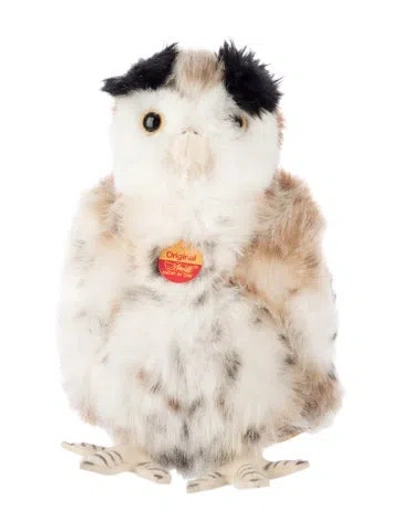 Pre-owned Steiff Vintage Junguhu Eagle Owl Plush In Neutral