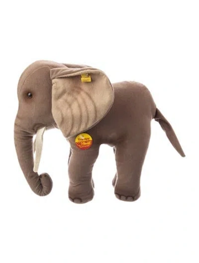 Pre-owned Steiff Vintage Trampy Elephant Plush In Grey