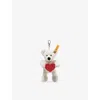 Steiff Womens Lotte Love Teddy Bear Woven Keyring Charm 12cm