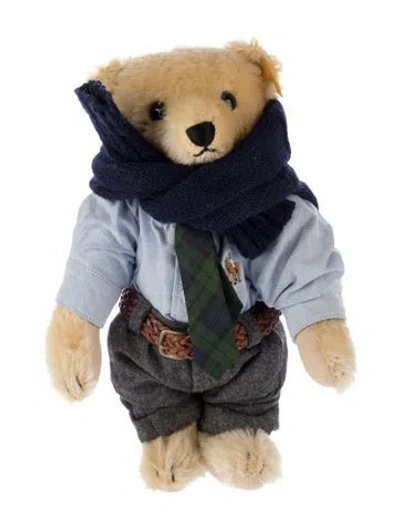 Pre-owned Steiff X Polo Ralph Lauren Bear 'the Preppy Bear' In Neutral
