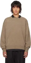 Stein Beige Relaxed Fit Sweater In Top Beige