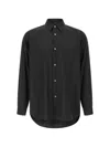Stein Patch-pocket Oversized Shirt In Black