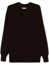 Stein Brushed Sweater In Brown