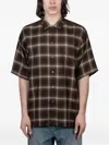 Stein Check-pattern Oversized Shirt In Brown