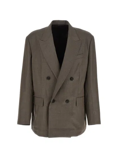 Stein Double-breasted Peak-lapels Blazer In Multi