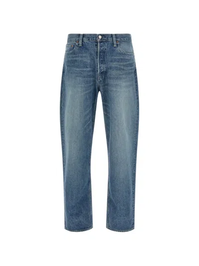 Stein Faded-wash Loose-fit Jeans In Blue