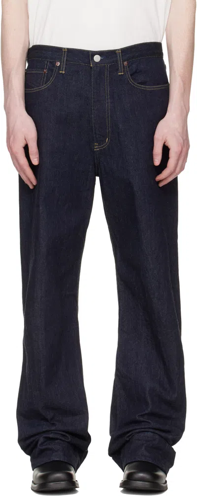 Stein Navy Twist Cut Jeans