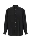 Stein Patch-pocket Oversized Shirt In Black