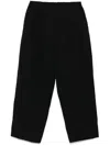 Stein Poplin Wide Trousers In Black