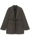 Stein Single-breasted Blazer In Braun