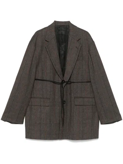 Stein Single-breasted Blazer In Braun