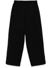 Stein Poplin Wide Trousers In Black