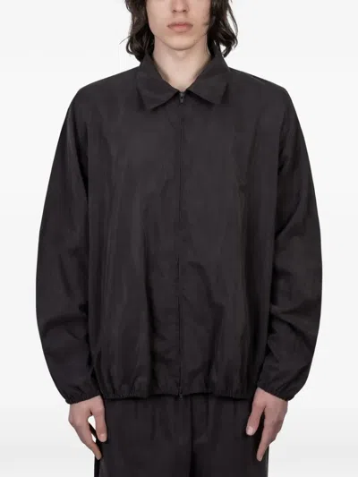 Stein Zip-up Spread-collar Jacket In Black