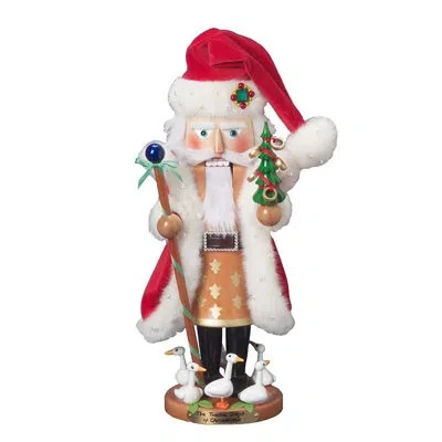 Steinbach 12 Days Of Christmas Musical Nutcracker, 5 Golden Rings, 6 Geese A Laying In Multicolored