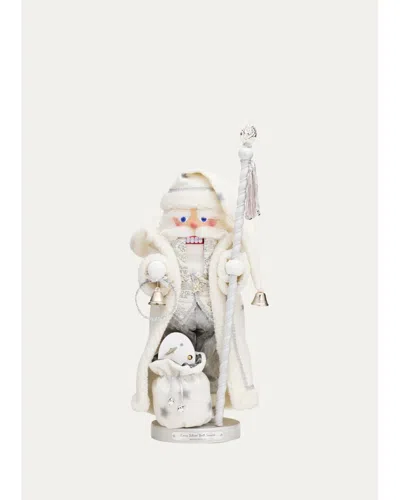 Steinbach Cozy Silver Bell Santa Nutcracker In Multi
