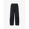 Stel Womens Black Antwerp Drawstring Cotton-poplin Trousers In Black