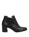 Stele Woman Ankle Boots Black Size 12 Calfskin In Black