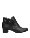 Stele Woman Ankle Boots Black Size 12 Calfskin In Black