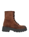 Stele Woman Ankle Boots Tan Size 9 Soft Leather In Brown