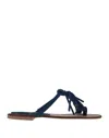 Stele Toe Strap Sandals In Blue