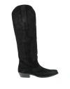 Stelio Malori Woman Boot Black Size 8 Leather In Black