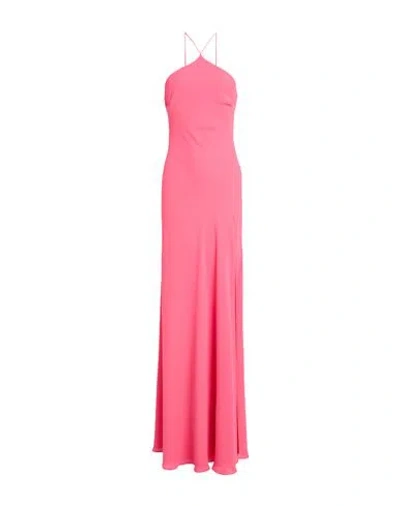 Stelios Koudounaris Woman Maxi Dress Fuchsia Size 1 Rayon, Viscose, Pes - Polyethersulfone In Pink