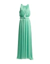Stelios Koudounaris Woman Maxi Dress Light Green Size 3 Rayon, Viscose, Pes - Polyethersulfone