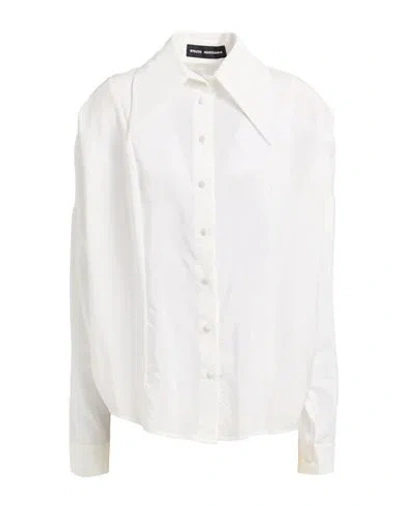 Stelios Koudounaris Woman Shirt White Size 2 Cotton, Silk