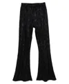 Stella 88 Big Girls Textured Knit Flare Pant In Black