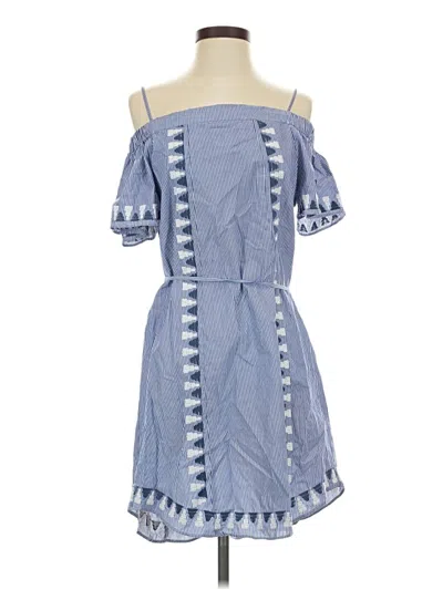 Pre-owned Stella & Dot Casual Dress In Blue
