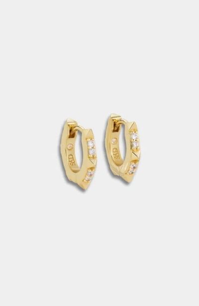 Stella & Dot Charlotte Renegade Huggie Hoop Earrings 1/2" In Pattern