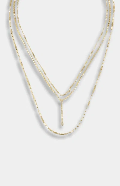 Stella & Dot Collette Layered Necklace With Magnetic Clasp In Pink